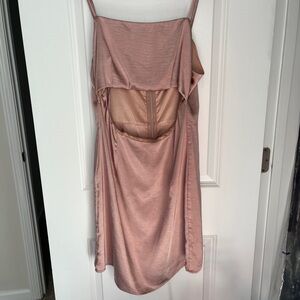 Pink Wild Honey Cut Out Spaghetti Strap Dress Size: L